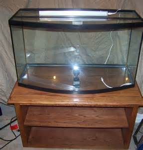 30 Gallon Fish Stand 46 Gallon Bow Front Fish Tank Aquarium w/ Stand 