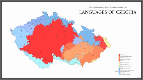 The Languages And Dialects Of Czechia Prior To Ww2 Rczech