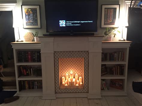 Faux Fireplace With Bookcases And Hidden Storage Album On Imgur