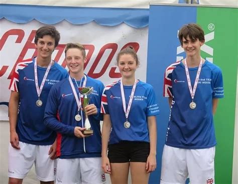 Hannah And Piers Boden Of Huddersfield Are World Champions At Racketlon