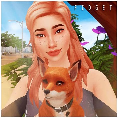 Fidget Fox Pet And Pose For The Sims 4 Poses Para Crianças Sims The Sims