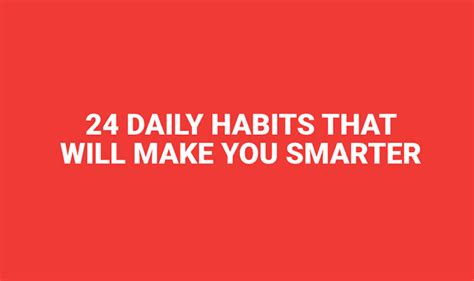 Daily Habits That Will Make You Smarter Infographic Visualistan