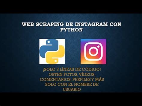 An Lisis De Redes Sociales Con Python Web Scraping Instagram
