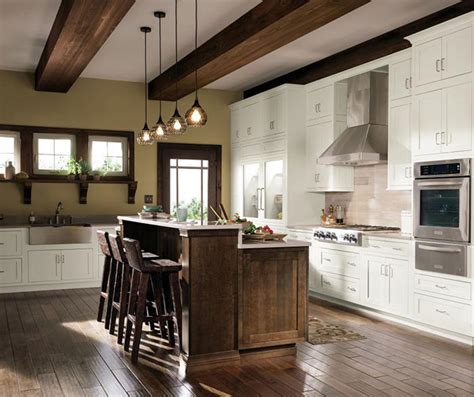 That is very in right now. Quartersawn Oak Cabinets in Rustic Kitchen - Decora