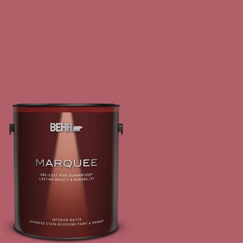 Behr Marquee 1 Gal 130d 5 Rhubarb Matte Interior Paint And Primer