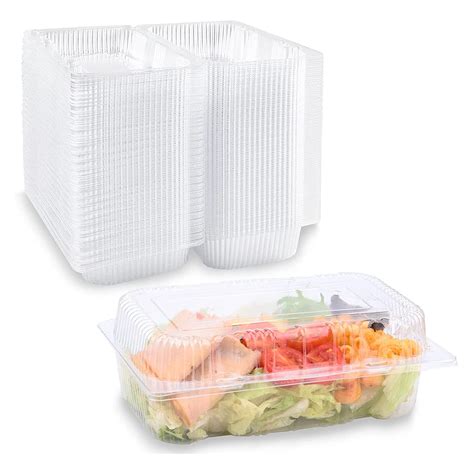 Buy Zezzxu 40 Pack Sturdy Clamshell Food Containers Clear Plastic