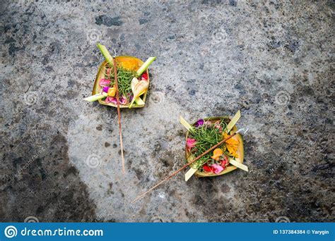 Bali Offering Balinese Hinduism Traditional Stock Photo Image Of