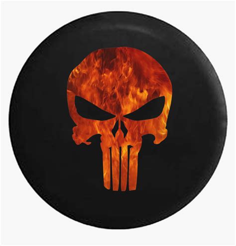 American Patriot Punisher Skull Fire Flames Punisher