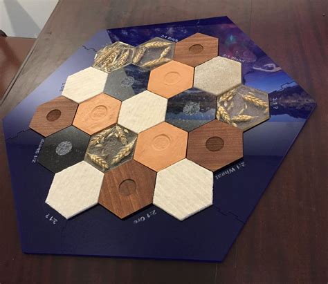 I Made A Custom Settlers Of Catan Board Where Each Tile Is Made Of What