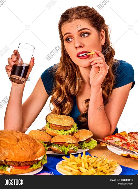 Woman Eating French Image And Photo Free Trial Bigstock