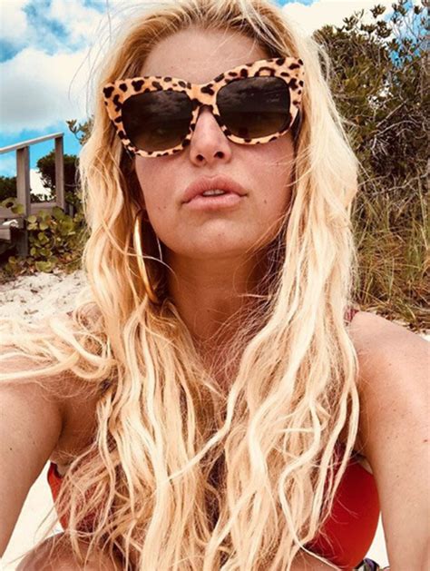 Jessica Simpson Singer Flashes Assets In Sexy Bikini Display