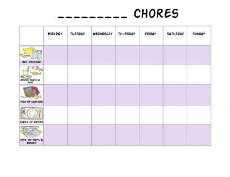 Free Printable Chore Charts 5 Preschool Reward Chart Free Printable