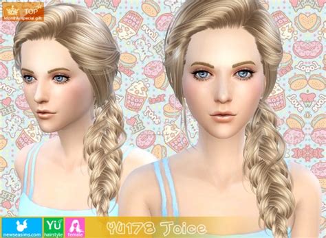 Newsea Braided Hairstyle Yu 178 ~ Sims 4 Hairs