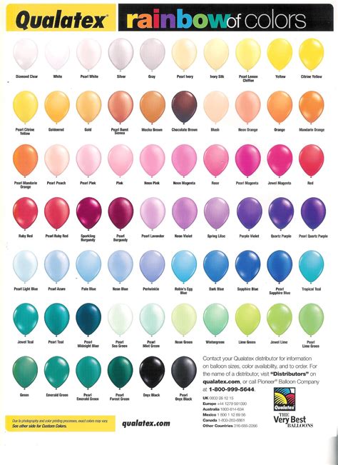 Balloons Qualatex Color
