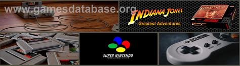 Indiana Jones Greatest Adventures Nintendo Snes Artwork Marquee