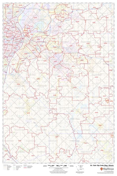 St Clair Zip Code Map Illinois St Clair County Zip Codes