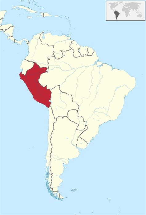 Peru South America Map Zoning Map