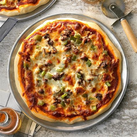 Homemade Pizza Recipe Taste Of Home