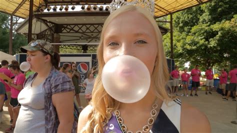 Bubblegum Blowing Contest Youtube