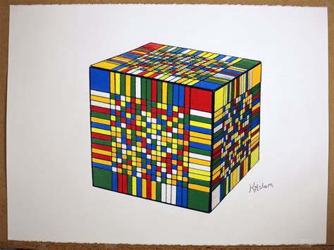 Do you want to set a world record? Drawing of World Record Rubik's Cube by kitslam on DeviantArt
