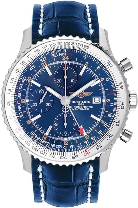 Breitling Navitimer World Blue Dial Mens Watch A2432212c651 746p