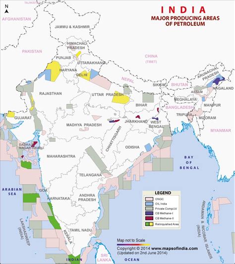 Coal Petroleum And Natural Gas In India Map