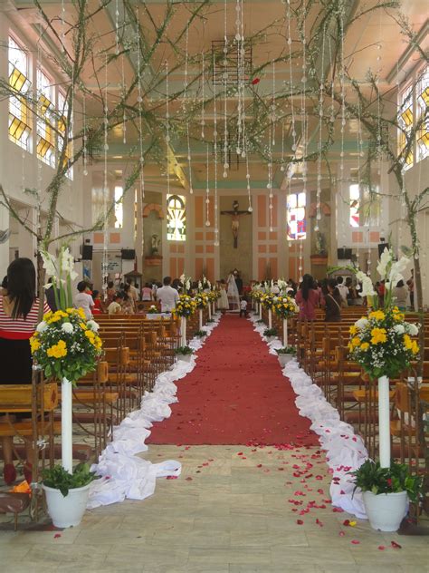 Church Aisle Decor At Kabankalan City Wedding Aisle