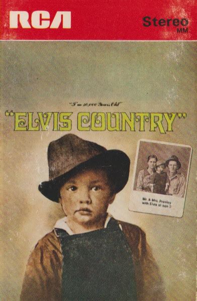 Elvis Presley Elvis Country Im 10000 Years Old 1971 Cassette