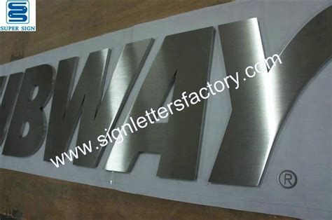 Brushed Stainless Steel Letteringbrushed Stainless Steel Sign Lettering