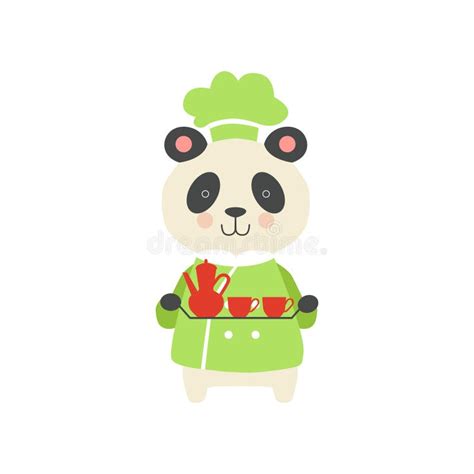 Cocinero De La Panda Stock De Ilustración Ilustración De Mamífero