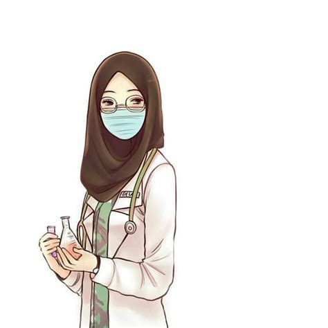 gambar dokter kartun perempuan muslimah gambar kartun
