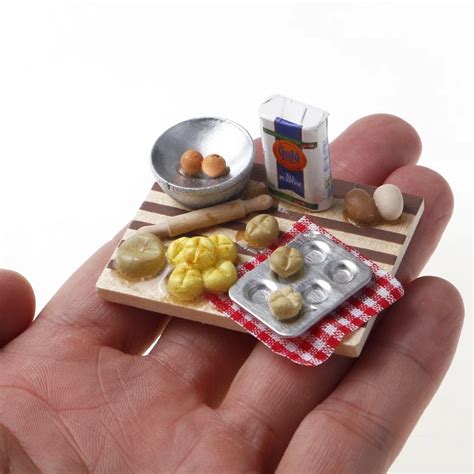 112 Dollhouse Miniature Cuisine Ménage Modèle Alimentaire Pains