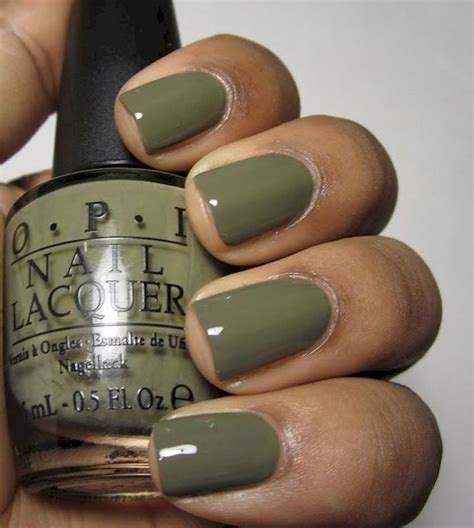 15 Pretty Green Nails For Autumn Lieridaocao Blog Opi Nail Polish