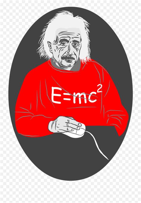 Albert Einstein Mouse White Hair Free Physics Stickers Png Emoji