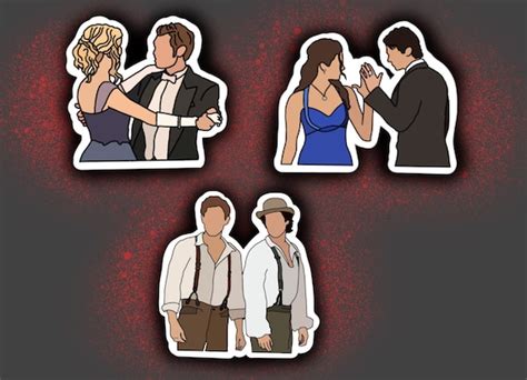 The Vampire Diaries Vinyl Stickers Singles Or Set Of 3 Etsy