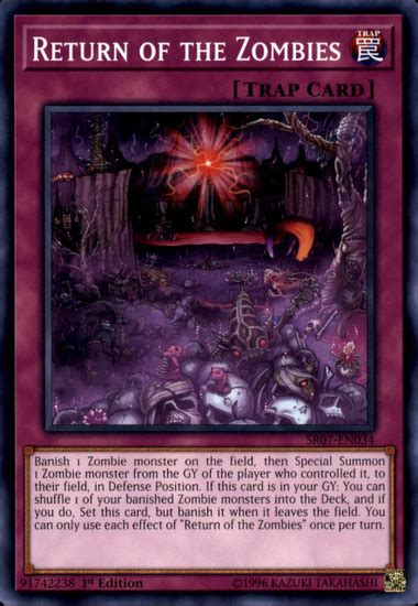 Yugioh Structure Deck Zombie Horde Single Card Common Return Of The