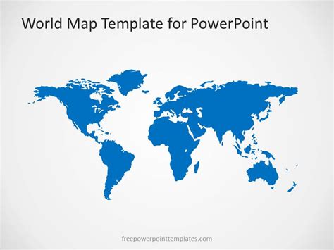 Map Of The World Powerpoint Template Map Powerpoint Political Map