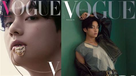 check out bts v stuns the army with cover pictures from vogue korea iwmbuzz