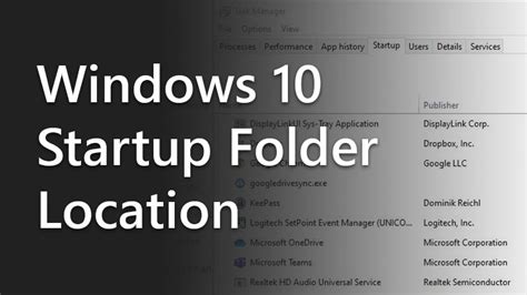 Type shell:startup into the text box. How to Find your Windows 10 Startup Folder Location