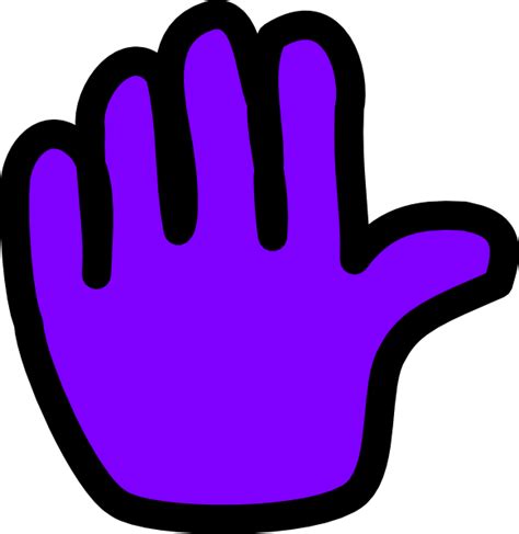 Hand Purple Clip Art At Vector Clip Art Online Royalty