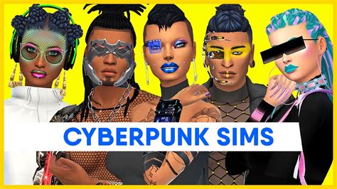 Cyberpunk Lookbook ~ Pop Culture Cas The Sims 4 Create A Sim Cc