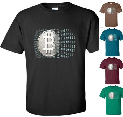 Bitcoin T Shirt Unisex Bitcoin Matrix Crypto Currency Tee Shirt Custom Designed Color Worn Label