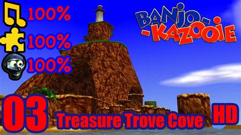 Banjo Kazooie Hd 100 Walkthrough Part 3 Treasure Trove Cove Youtube
