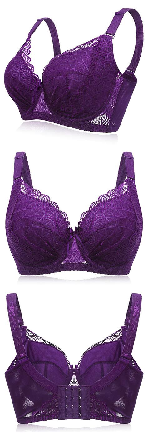 Plus Size Sexy Push Up Minimizer Lace Busty Bras Lace Bra Set Lace