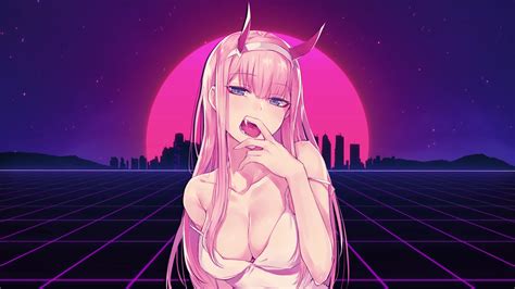 This time ziro is located in the sky, the animation is also created by sakura petals, but the main. Retro Zero Two Anime Background - DesktopHut - Animated Wallpaper, Live Wallpaper, Animated ...