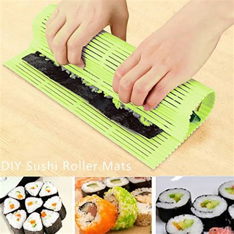 Diy Silicone Sushi Roll Mat Sushi Tools Washable Reusable Sushi Roll