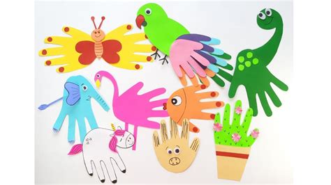 Handprint Cut Out Activities For Kidscraft For Kids Youtube