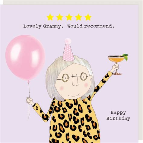 Rosie Made A Thing Cards Lovely Granny Happy Birthday Card Birthday