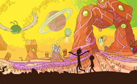 Rick And Morty Adult Swim Space Animation Planet Wallpapers Hd