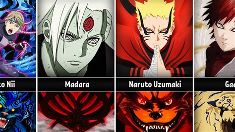 All Jinchuriki And Their Tailed Beasts In Naruto Youtube